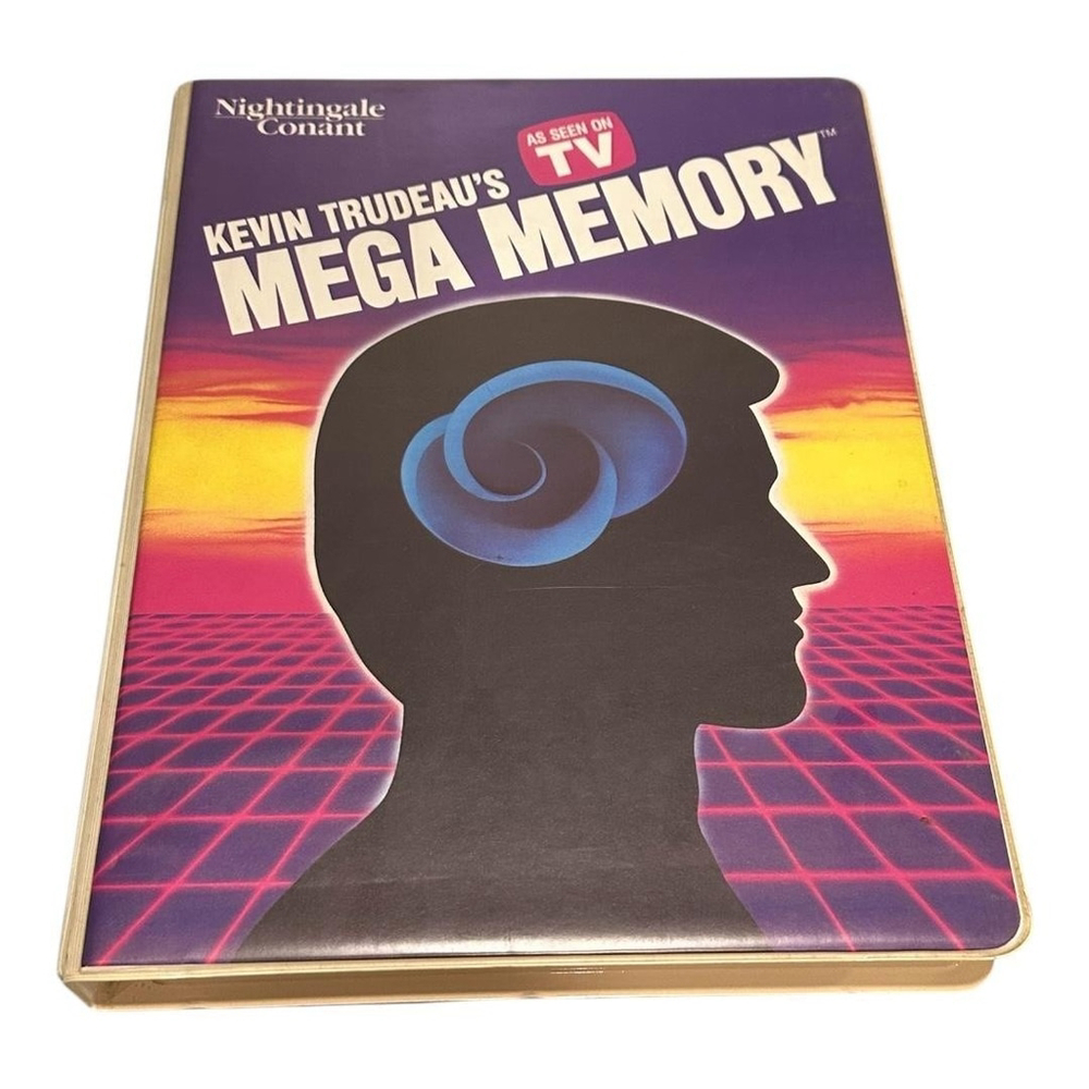 Vintage Mega Memory 8 Cassette Set Kevin Trudeau Nightingale Conant Workbook